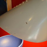 1960's Vintage Perforated Metal Gooseneck Desk Lamp