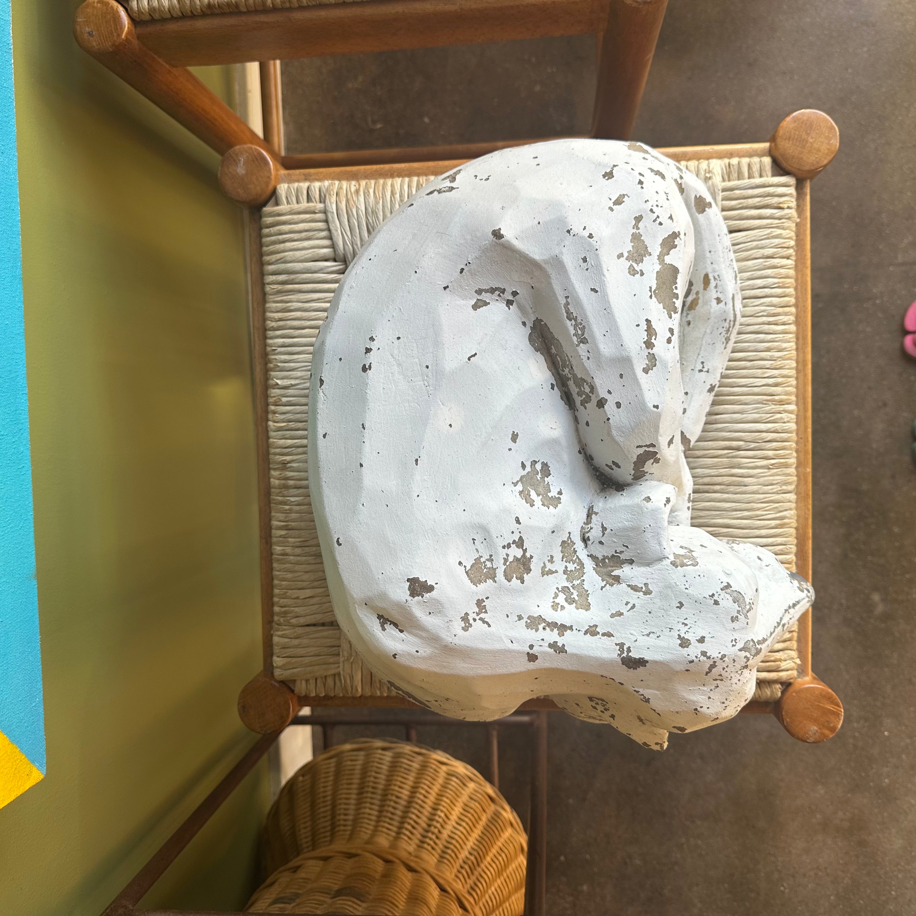 Antique Indian Dog Statue or Door Stop styling object CANDID HOME