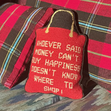 80's Vintage Needlepoint Pillow Pillows CANDID HOME