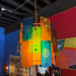 1960's Vintage Acrylic Swag Pendant Light Lighting CANDID HOME