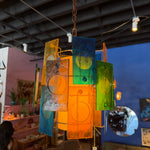 1960's Vintage Acrylic Swag Pendant Light Lighting CANDID HOME