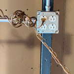 1960's Vintage Acrylic Swag Pendant Light Lighting CANDID HOME