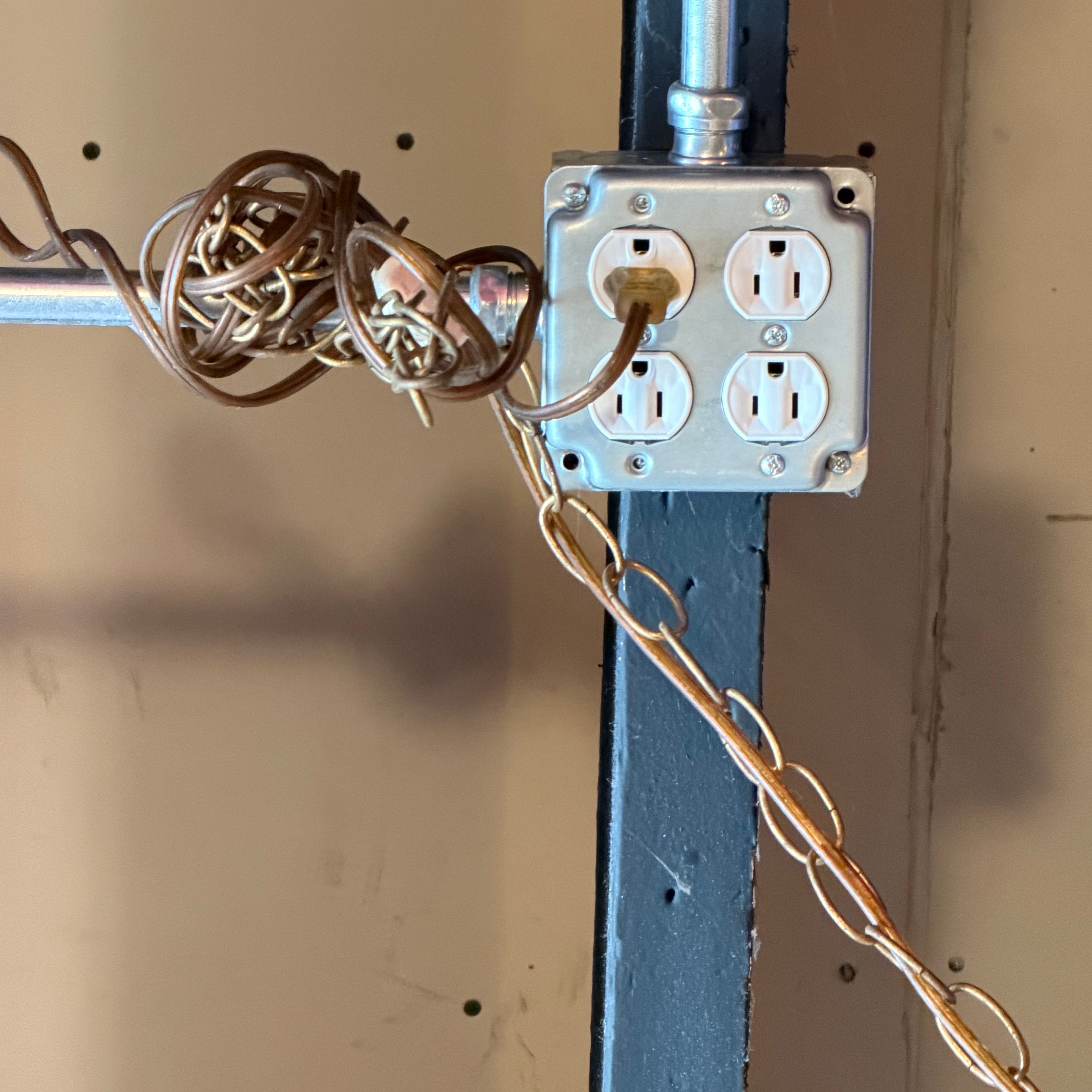 1960's Vintage Acrylic Swag Pendant Light Lighting CANDID HOME