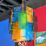1960's Vintage Acrylic Swag Pendant Light Lighting CANDID HOME