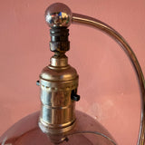 1960's Vintage Art Deco Chrome + Iron Desk Lamp