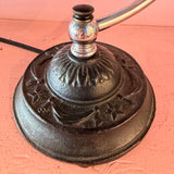1960's Vintage Art Deco Chrome + Iron Desk Lamp