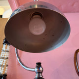 1960's Vintage Art Deco Chrome + Iron Desk Lamp