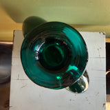 Vintage Art Glass Pull Feather Vase by Steve Correia