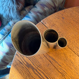 1980's Tubular Steel Vase by Bazzon Design