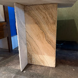 Handmade Turkish Travertine Side Table