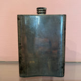 Vintage Engraved Pewter 8 oz. Flask by Hoffritz of England