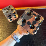 1970's Oversized Lucite Dice - A Pair
