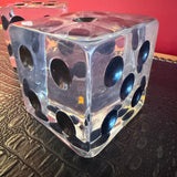 1970's Oversized Lucite Dice - A Pair
