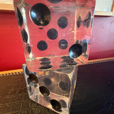 1970's Oversized Lucite Dice - A Pair
