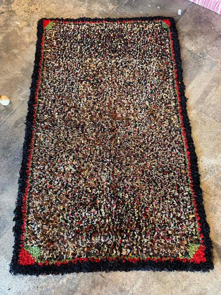 40” x 64” 1940s American Shag Rag Rug Rugs CANDID HOME   