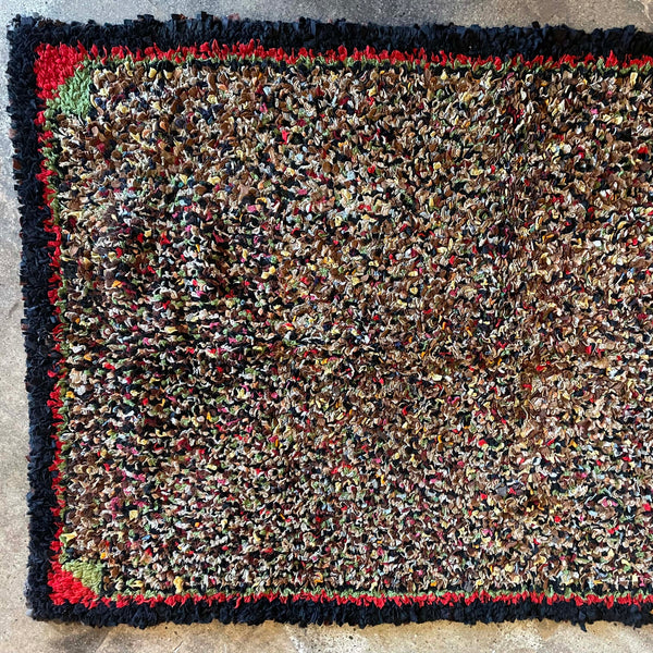 40” x 64” 1940s American Shag Rag Rug Rugs CANDID HOME   