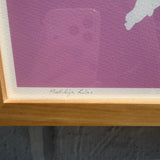 "Matilija Lilac" Original Framed Art Print by Nicholas Naughton - 19" x 24"