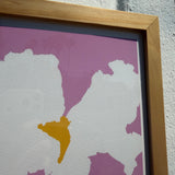 "Matilija Lilac" Original Framed Art Print by Nicholas Naughton - 19" x 24"