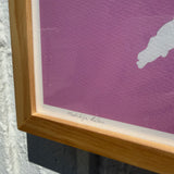 "Matilija Lilac" Original Framed Art Print by Nicholas Naughton - 19" x 24"