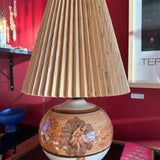 1970's Hand-painted Vintage Ceramic Lamp