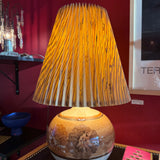 1970's Hand-painted Vintage Ceramic Lamp