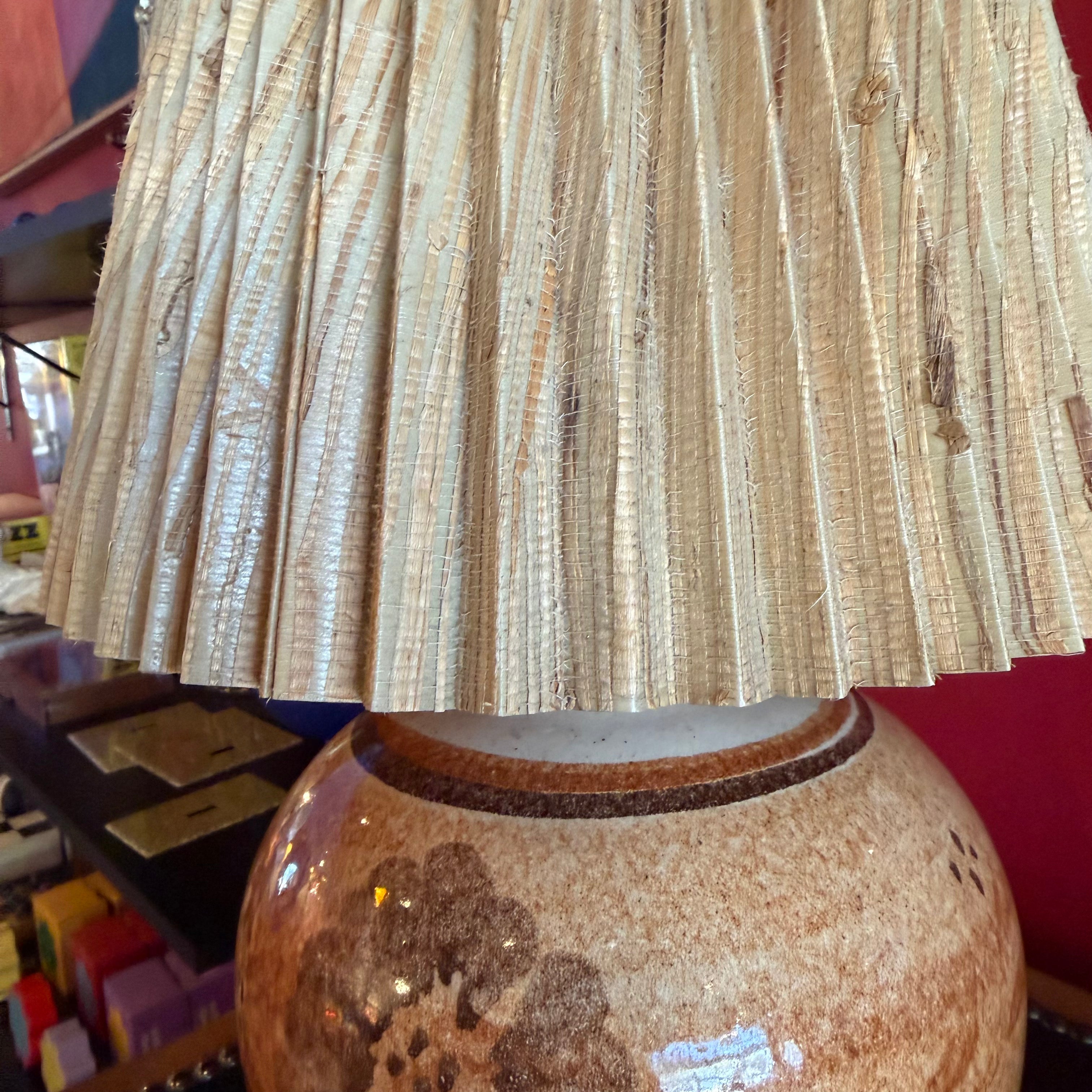 1970's Hand-painted Vintage Ceramic Lamp Lamps Candid Home