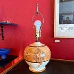 1970's Hand-painted Vintage Ceramic Lamp Lamps Candid Home