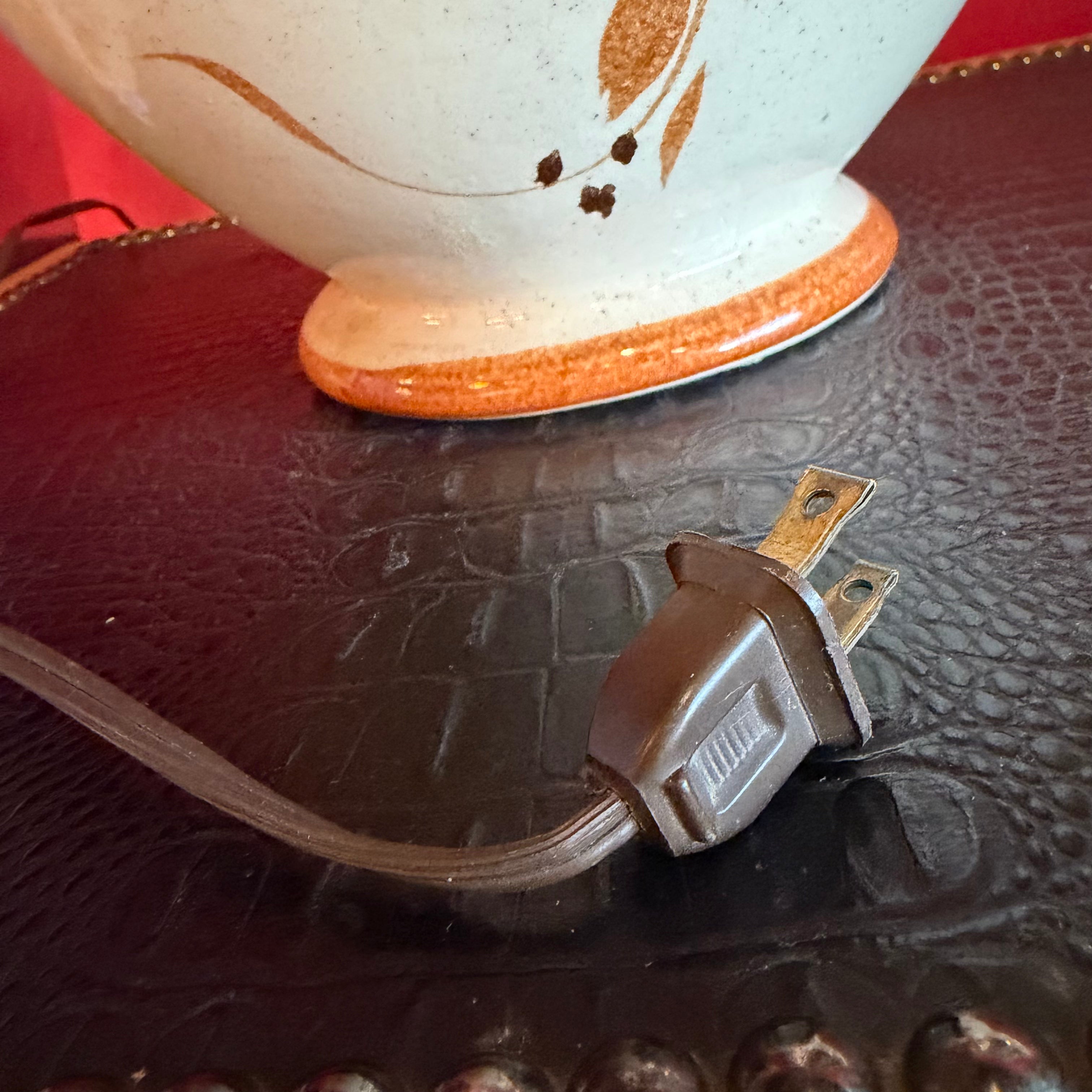 1970's Hand-painted Vintage Ceramic Lamp Lamps Candid Home