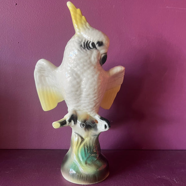 Vintage Ceramic Birds - 2 Available styling object CANDID HOME Cockatoo  