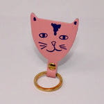 Cat Keychain by Ark Colour Design Keychains ark colour Pale Pink