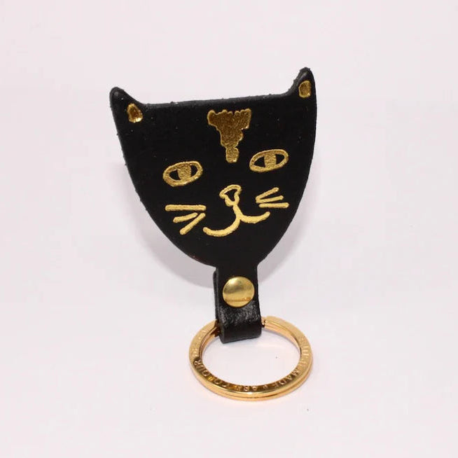 Cat Keychain by Ark Colour Design Keychains ark colour Black