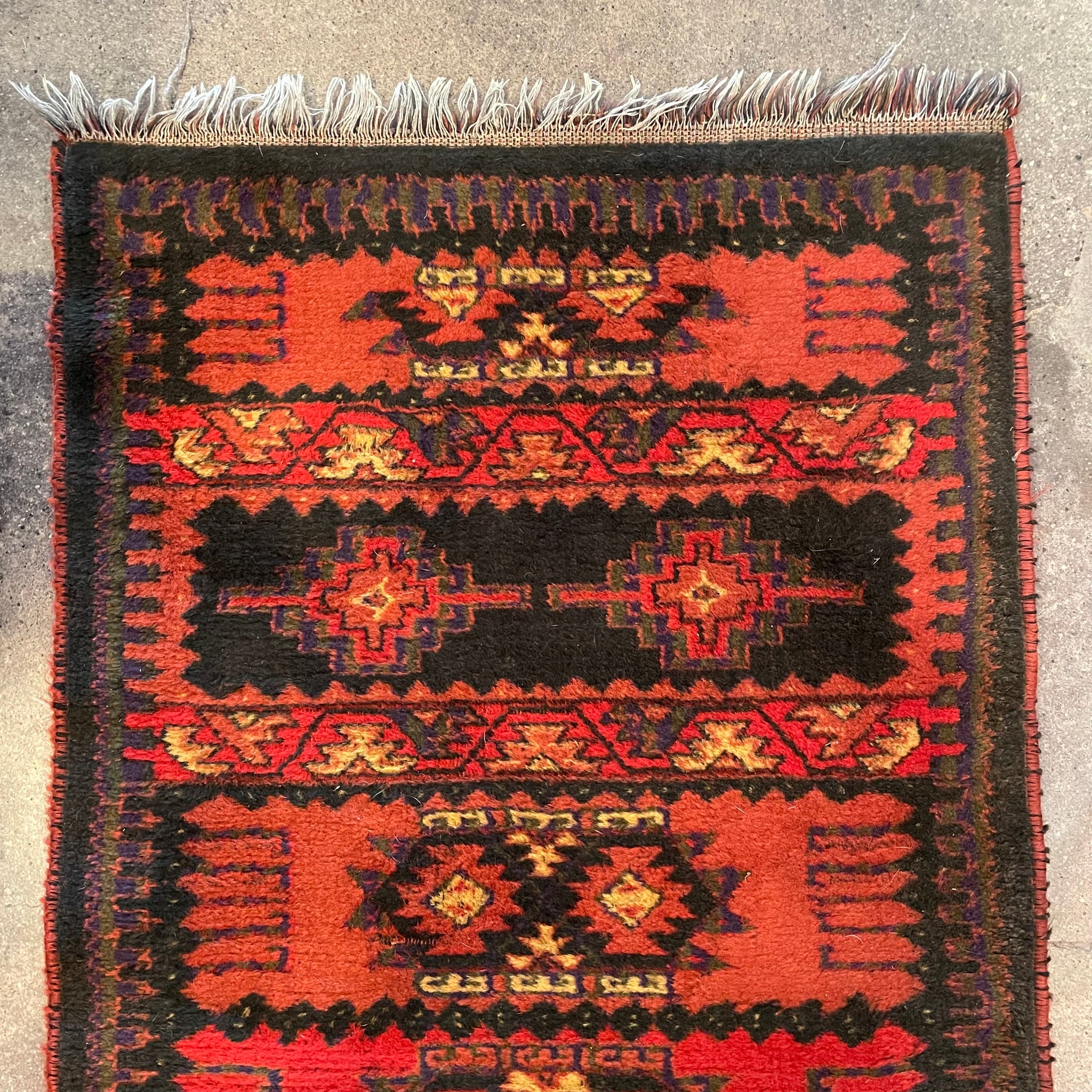 Vintage Southwestern Wool Runner - 26" x 92" Rugs CANDID HOME