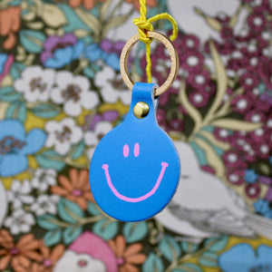 Happy Face Keychain by Ark Colour Design  ark colour Blue  