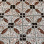 Vintage Tile and Iron Side Table Side Table CANDID HOME   