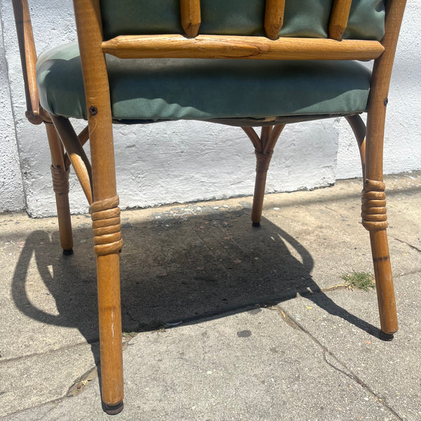 1950's Heywood Wakefield Bamboo Armchair Chairs CANDID HOME   