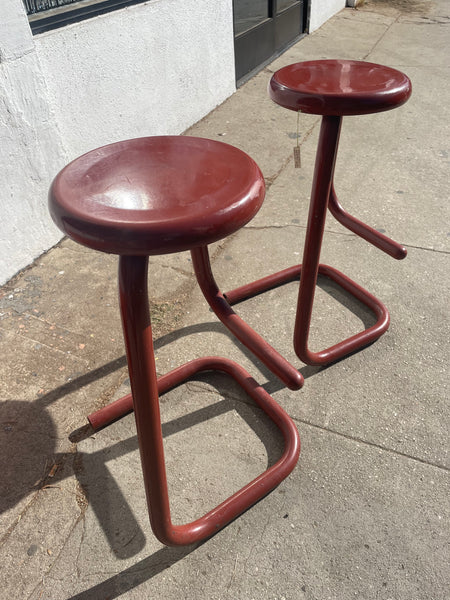 1970's Paper Clip Bar Stools by Kinetics - Set of 2 stools CANDID HOME