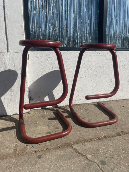 1970's Paper Clip Bar Stools by Kinetics - Set of 2 stools CANDID HOME