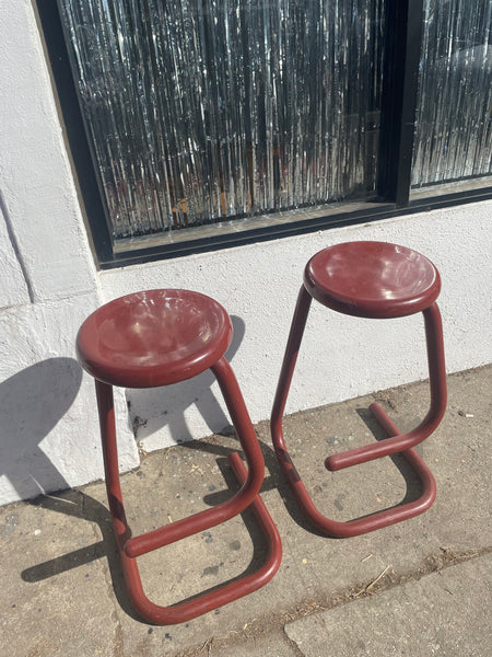 1970's Paper Clip Bar Stools by Kinetics - Set of 2 stools CANDID HOME