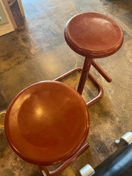 1970's Paper Clip Bar Stools by Kinetics - Set of 2 stools CANDID HOME