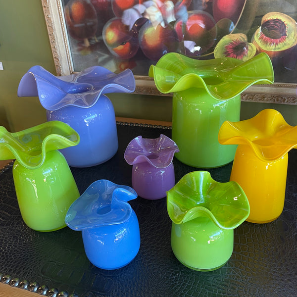 Ruffle Vases by Terra Glassworks Vases Terra Glassworks