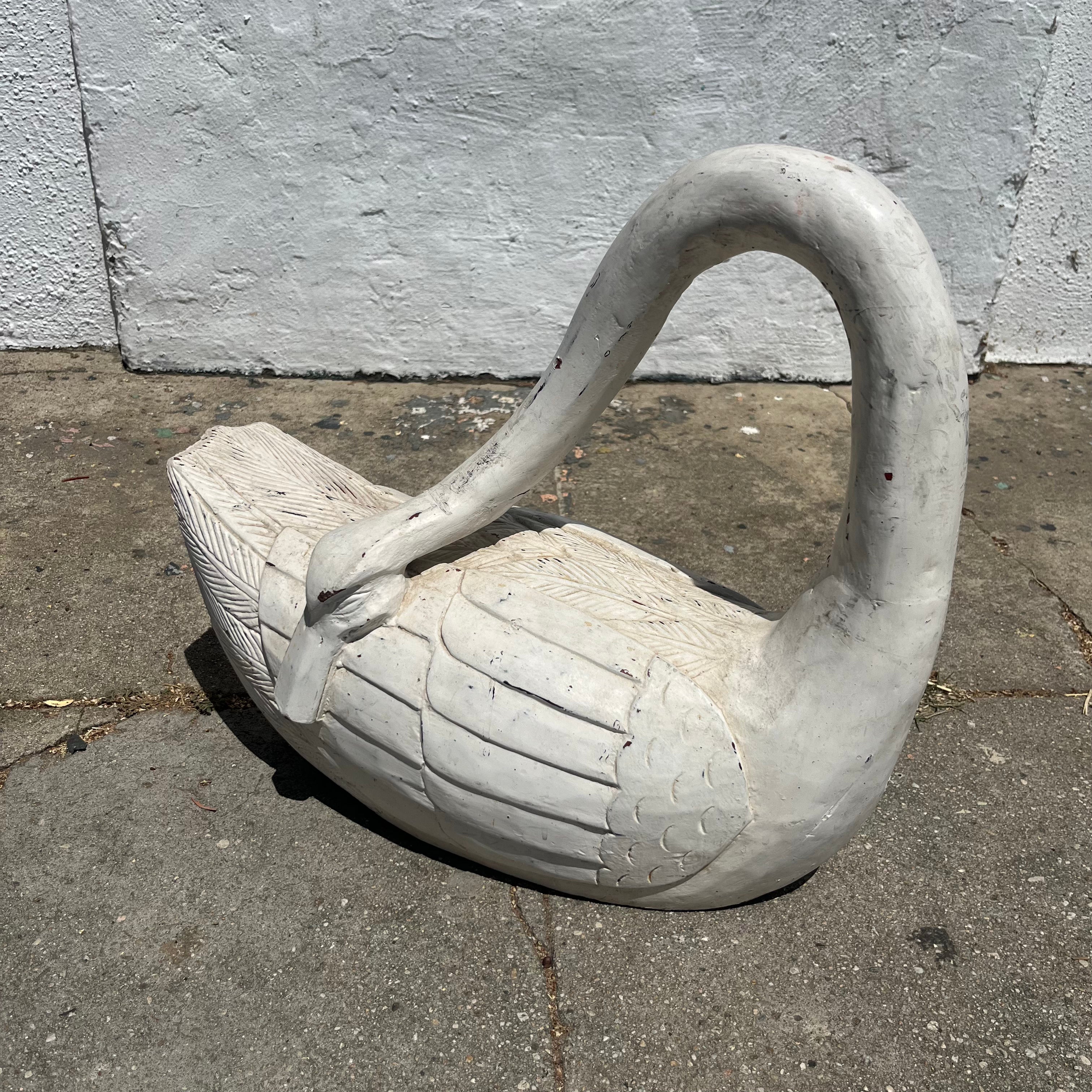 Vintage Wooden Swan styling object CANDID HOME   