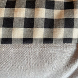 Checkerboard Cotton + Linen Pillows - Price for Each Pillows CANDID HOME