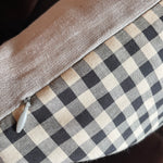 Checkerboard Cotton + Linen Pillows - Price for Each Pillows CANDID HOME