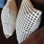 Checkerboard Cotton + Linen Pillows - Price for Each Pillows CANDID HOME