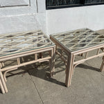 1970's Coastal Wooden Side Tables - 1 Available Side Table CANDID HOME