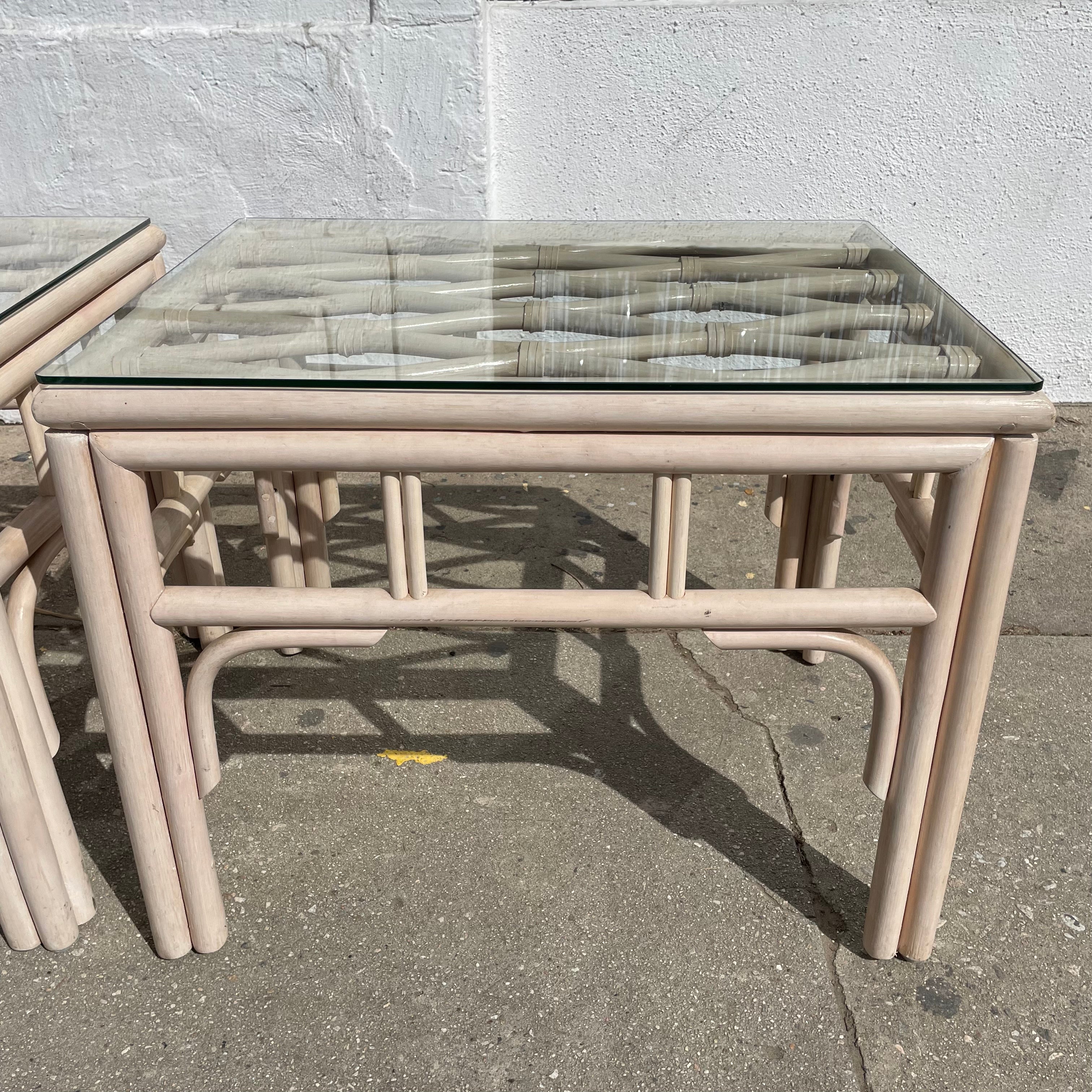 1970's Coastal Wooden Side Tables - 1 Available Side Table CANDID HOME