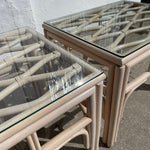 1970's Coastal Wooden Side Tables - 1 Available Side Table CANDID HOME