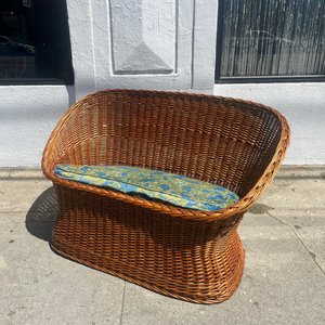 Vintage Wicker Love Seat love seat CANDID HOME   