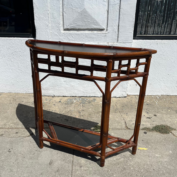 Vintage Bamboo Console Table Console Table CANDID HOME   