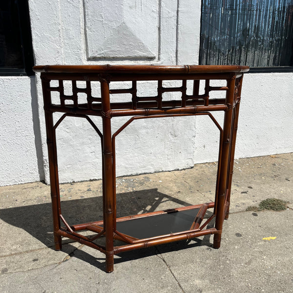 Vintage Bamboo Console Table Console Table CANDID HOME   